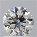 Natural Diamond 0.70 Carats, Round with Very Good Cut, H Color, SI2 Clarity and Certified by GIA
