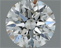 Natural Diamond 0.50 Carats, Round with Excellent Cut, G Color, VS2 Clarity and Certified by IGI