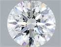 Natural Diamond 1.53 Carats, Round with Excellent Cut, F Color, VVS1 Clarity and Certified by GIA
