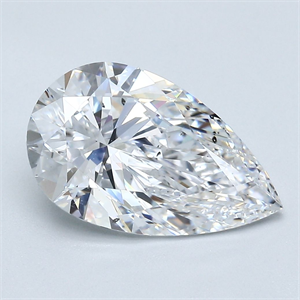 Foto Diamante Natural 3.02 quilates, De pera , Color D, claridad SI1 y certificado GIA de
