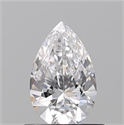 Diamante Natural 0.55 quilates, De pera , Color D, claridad VS2 y certificado GIA