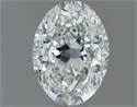 Natural Diamond 1.21 Carats, Oval with  Cut, G Color, VS2 Clarity and Certified by GIA