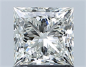 Natural Diamond 1.05 Carats, Princess with  Cut, I Color, VVS1 Clarity and Certified by GIA