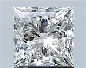 Picture of Natural Diamond 1.05 Carats, Princess with  Cut, I Color, VVS1 Clarity and Certified by GIA