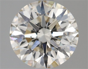 Picture of Natural Diamond 1.73 Carats, Round with Excellent Cut, K Color, SI1 Clarity and Certified by IGI