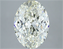 Natural Diamond 4.02 Carats, Oval with  Cut, J Color, VVS2 Clarity and Certified by IGI