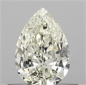 Natural Diamond 0.50 Carats, Pear with  Cut, J Color, VS2 Clarity and Certified by IGI