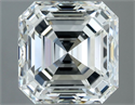 Natural Diamond 2.51 Carats, Asscher with  Cut, G Color, VS2 Clarity and Certified by IGI