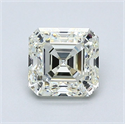 Natural Diamond 1.03 Carats, Asscher with  Cut, L Color, VVS2 Clarity and Certified by GIA