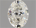Natural Diamond 1.02 Carats, Oval with  Cut, H Color, SI2 Clarity and Certified by GIA