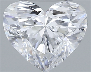 Picture of Natural Diamond 0.30 Carats, Heart with  Cut, D Color, VVS1 Clarity and Certified by GIA