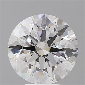 Picture of Lab Grown Diamond 4.50 Carats, Round with Ideal Cut, E Color, VVS2 Clarity and Certified by IGI