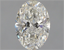 Natural Diamond 1.21 Carats, Oval with  Cut, I Color, SI2 Clarity and Certified by GIA