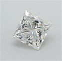 Natural Diamond 0.81 Carats, Princess with  Cut, G Color, I1 Clarity and Certified by GIA