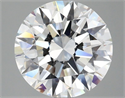 Lab Grown Diamond 3.06 Carats, Round with Ideal Cut, F Color, VVS2 Clarity and Certified by IGI