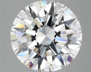 Picture of Lab Grown Diamond 3.06 Carats, Round with Ideal Cut, F Color, VVS2 Clarity and Certified by IGI
