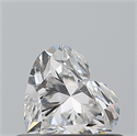 Natural Diamond 0.45 Carats, Heart with  Cut, E Color, VVS1 Clarity and Certified by GIA