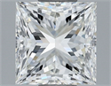 Natural Diamond 1.01 Carats, Princess with  Cut, I Color, VVS2 Clarity and Certified by GIA