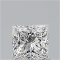 Natural Diamond 0.80 Carats, Princess with  Cut, F Color, VVS2 Clarity and Certified by GIA