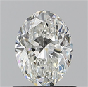 Natural Diamond 0.80 Carats, Oval with  Cut, H Color, VVS2 Clarity and Certified by GIA