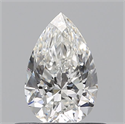 Natural Diamond 0.56 Carats, Pear with  Cut, F Color, VVS2 Clarity and Certified by GIA