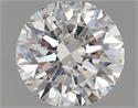 Natural Diamond 0.71 Carats, Round with Very Good Cut, F Color, SI2 Clarity and Certified by IGI