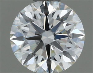 Picture of Natural Diamond 0.52 Carats, Round with Excellent Cut, H Color, IF Clarity and Certified by IGI