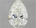 Natural Diamond 0.60 Carats, Pear with  Cut, K Color, SI1 Clarity and Certified by GIA