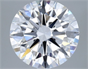 Lab Grown Diamond 3.02 Carats, Round with Ideal Cut, D Color, VVS1 Clarity and Certified by IGI