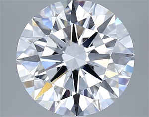 Picture of Lab Grown Diamond 3.02 Carats, Round with Ideal Cut, D Color, VVS1 Clarity and Certified by IGI