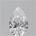 Natural Diamond 0.53 Carats, Pear with  Cut, F Color, VS1 Clarity and Certified by GIA