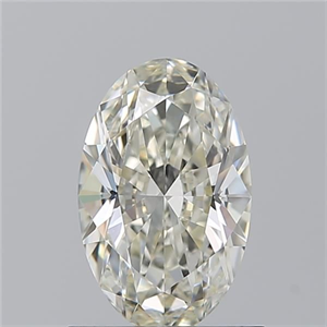 Foto Diamante Natural 0.90 quilates, Ovalado , Color K, claridad VVS1 y certificado GIA de