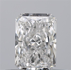 Picture of Natural Diamond 0.43 Carats, Radiant with  Cut, D Color, VVS1 Clarity and Certified by GIA