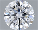 Lab Grown Diamond 1.04 Carats, Round with Ideal Cut, D Color, VVS1 Clarity and Certified by IGI