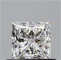 Diamante Natural 0.55 quilates, Princesa , Color I, claridad VVS2 y certificado GIA