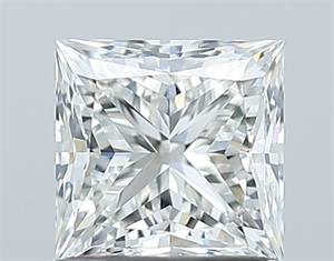 Picture of Natural Diamond 1.02 Carats, Princess with  Cut, H Color, VVS2 Clarity and Certified by GIA