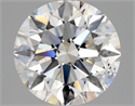 Natural Diamond 2.50 Carats, Round with Excellent Cut, I Color, SI2 Clarity and Certified by GIA