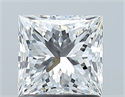 Natural Diamond 1.01 Carats, Princess with  Cut, E Color, VVS1 Clarity and Certified by GIA