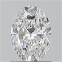 Natural Diamond 1.00 Carats, Oval with  Cut, E Color, VVS1 Clarity and Certified by GIA