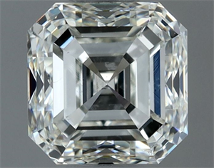 Picture of Natural Diamond 1.00 Carats, Asscher with  Cut, H Color, VS2 Clarity and Certified by IGI