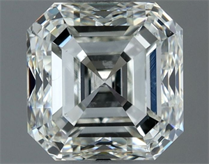 Picture of Natural Diamond 1.00 Carats, Asscher with  Cut, H Color, VS2 Clarity and Certified by IGI