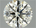 Natural Diamond 0.70 Carats, Round with Excellent Cut, L Color, VVS1 Clarity and Certified by GIA