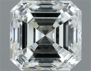 Picture of Natural Diamond 1.00 Carats, Asscher with  Cut, H Color, VS2 Clarity and Certified by IGI