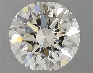 Picture of Natural Diamond 0.63 Carats, Round with Excellent Cut, I Color, VS2 Clarity and Certified by IGI