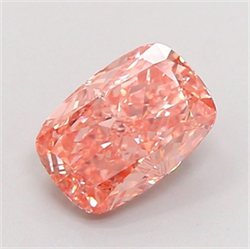 Picture of Lab Grown Diamond 1.60 Carats, CUSHION MODIFIED with  Cut, Fancy Intense Pink Color, VS1 Clarity and Certified by IGI