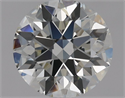 Natural Diamond 0.90 Carats, Round with Excellent Cut, H Color, VS1 Clarity and Certified by GIA