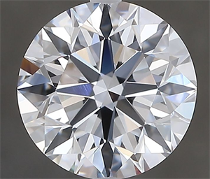Picture of Natural Diamond 2.43 Carats, Round with Excellent Cut, D Color, FL Clarity and Certified by GIA