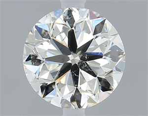 Picture of Natural Diamond 0.70 Carats, Round with Very Good Cut, L Color, SI2 Clarity and Certified by GIA