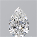 Diamante Natural 0.50 quilates, De pera , Color F, claridad VVS1 y certificado GIA