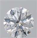 Natural Diamond 1.71 Carats, Round with Excellent Cut, F Color, VVS2 Clarity and Certified by GIA